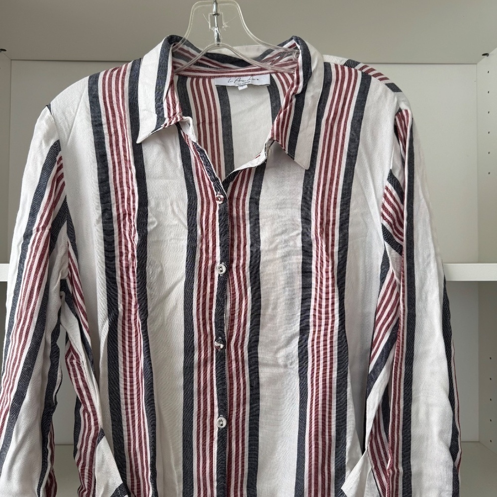 L’ACADEMIE Cloudline Dress in Wide Stripe - Picture 6 of 9